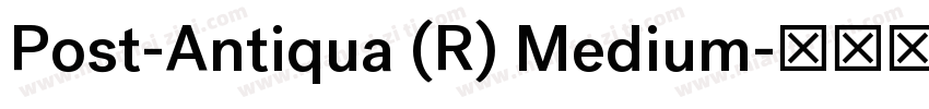 Post-Antiqua (R) Medium字体转换